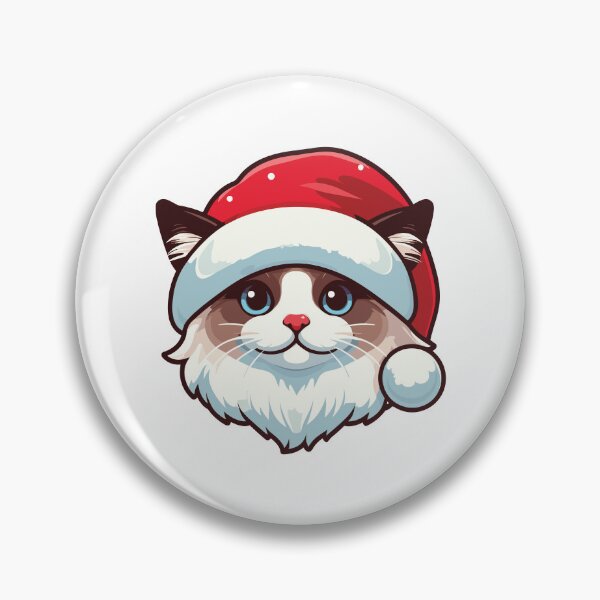 Aperçu de l'œuvre Chat Ragdoll dans l'esprit de Noël créée et vendue par Arterx.