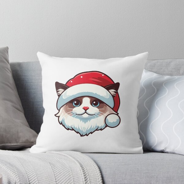 Item preview, Gato Ragdoll con espíritu navideño designed and sold by Arterx.