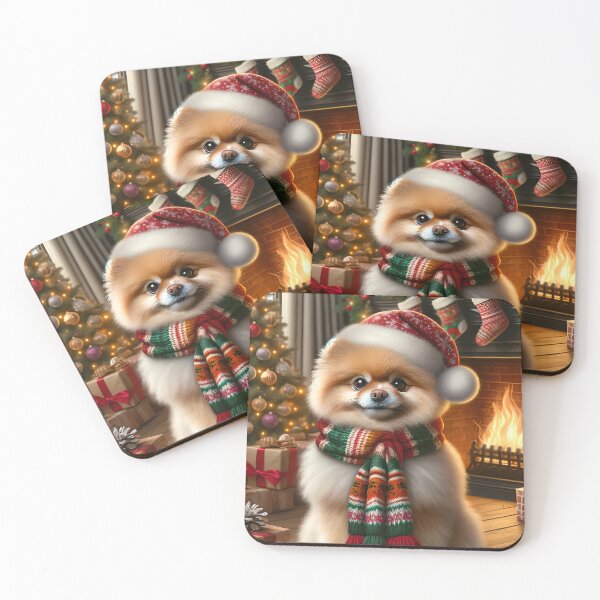 Item preview, Christmas Pomeranian designed and sold by ArriesEcoArts.