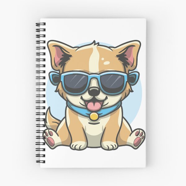 Item preview, cute kawaiidog with Sunglasses designed and sold by shirtsngoodies.