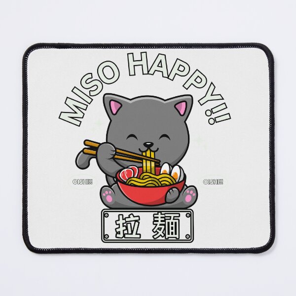 Item preview, Ramen is Purrfect Cat Eating Bowl of Ramen Noodles designed and sold by FigmentPigments.