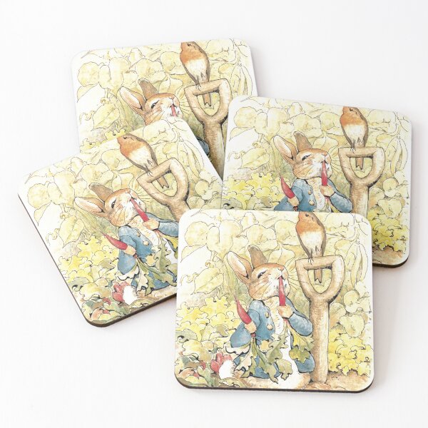 Item preview, Peter Rabbit in the Garden - Beatrix Potter designed and sold by forgottenbeauty.