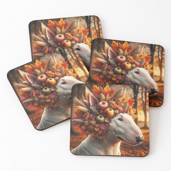 Item preview, September Sovereign: Autumnal Grace Bullterrier designed and sold by ToastistheTruth.