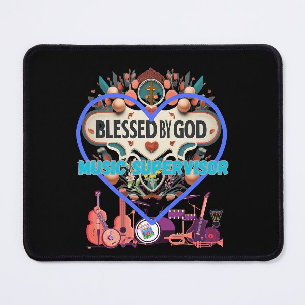 Item preview, BLESSED BY GOD MUSIC SUPERVISOR designed and sold by carlos crane.