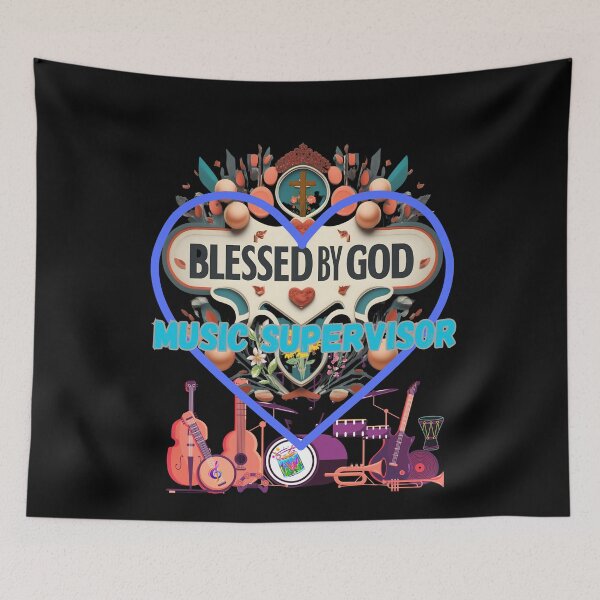 Item preview, BLESSED BY GOD MUSIC SUPERVISOR designed and sold by carlos crane.