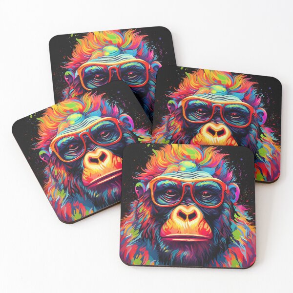 Item preview, Psyquedelic Gorilla designed and sold by Beauty  Art Printable.