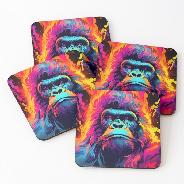 Item preview, Psyquedelic Gorilla designed and sold by Beauty  Art Printable.