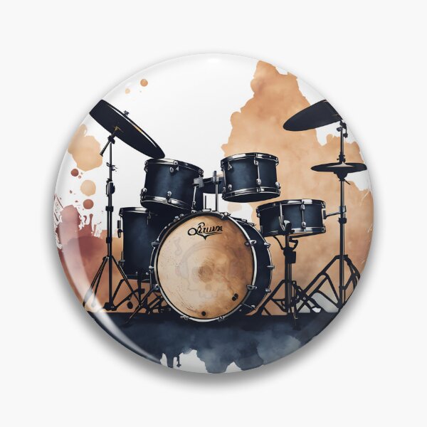 Item preview, Drums in Brush Strokes: Digital Art that Resonates with the Beat of the Drum designed and sold by Artedig.