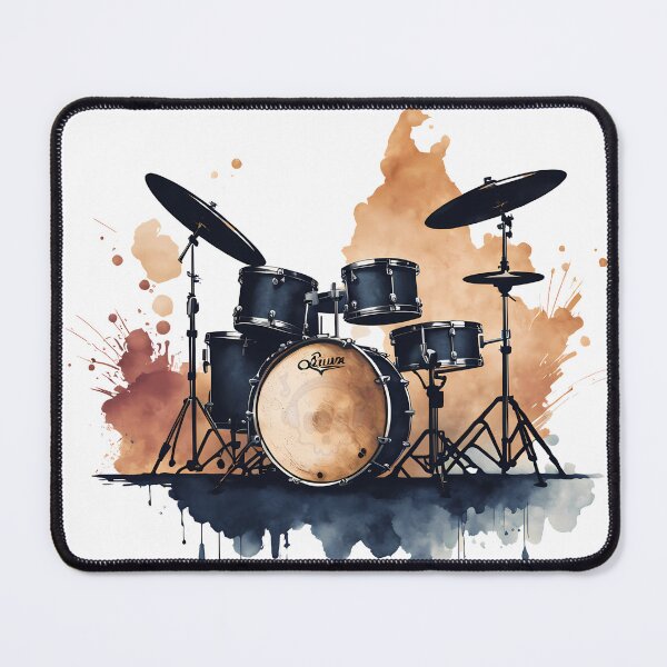 Item preview, Drums in Brush Strokes: Digital Art that Resonates with the Beat of the Drum designed and sold by Artedig.