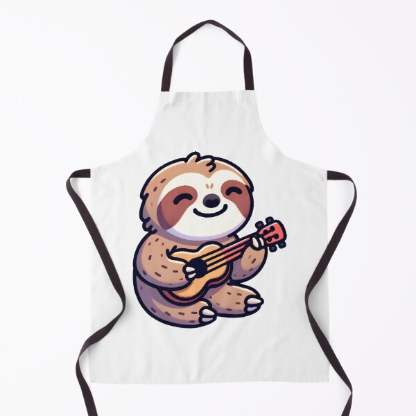 Item preview, Delighted Sloth Playing Ukulele designed and sold by UmbrellaStudio1.