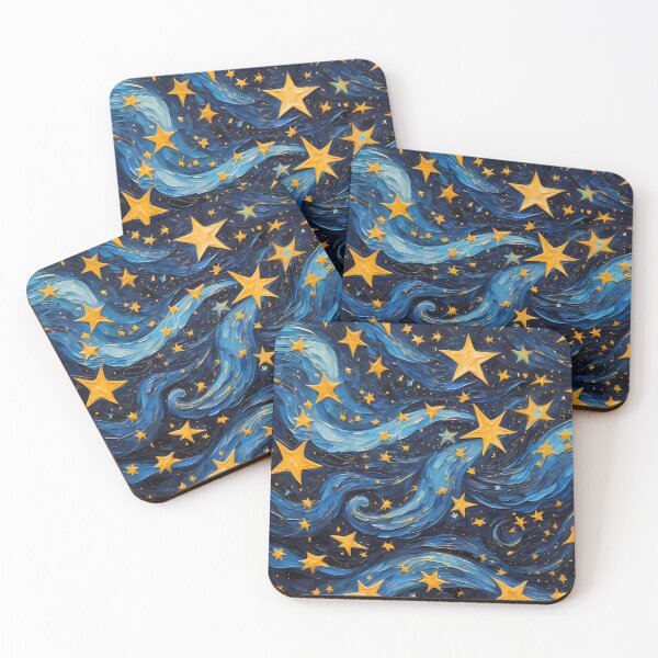 Item preview, Starry Night Sky Pattern – Celestial and Cute designed and sold by Kittyzens.