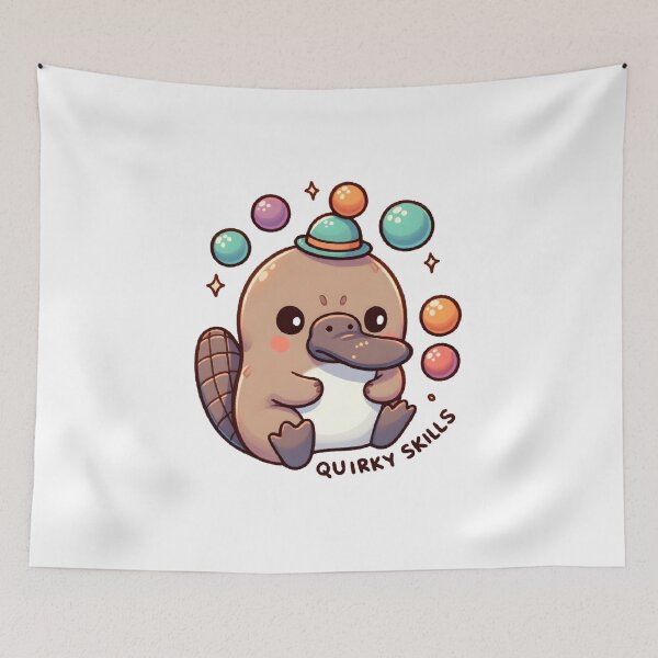 Item preview, Playful Platypus Juggling Bubbles designed and sold by UmbrellaStudio1.