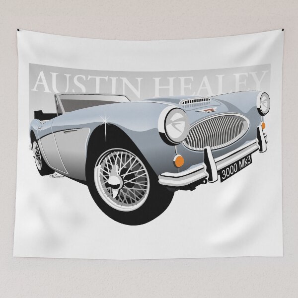 Item preview, Austin Healey 3000 Mk 3 blue / white designed and sold by car2oonz.