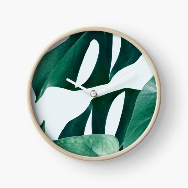 Monstera #redbubble #artprints Clock