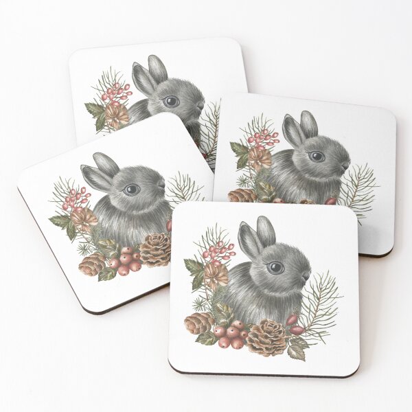 Item preview, Bunny with Berries and Pinecones  designed and sold by silviaol.