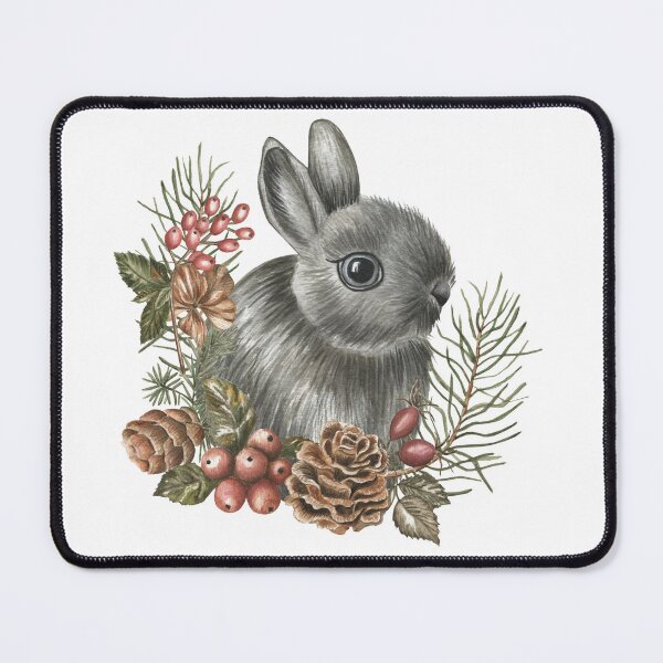 Item preview, Bunny with Berries and Pinecones designed and sold by silviaol.