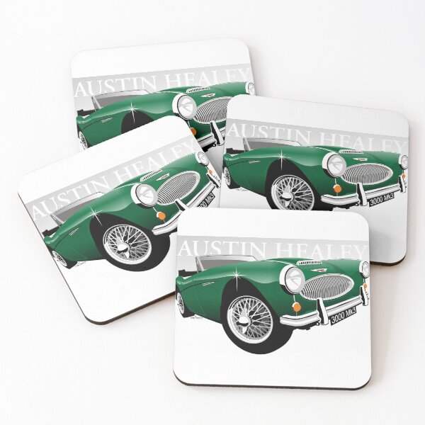 Item preview, Austin Healey 3000 Mk 3 green designed and sold by car2oonz.