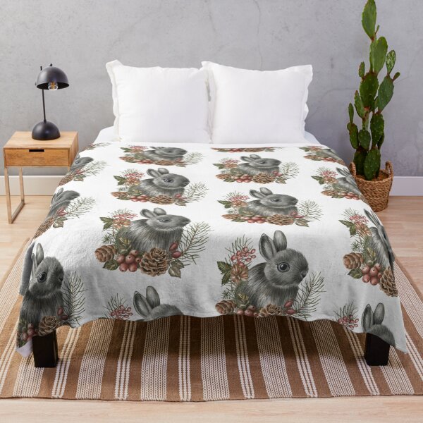 Item preview, Bunny with Berries and Pinecones designed and sold by silviaol.