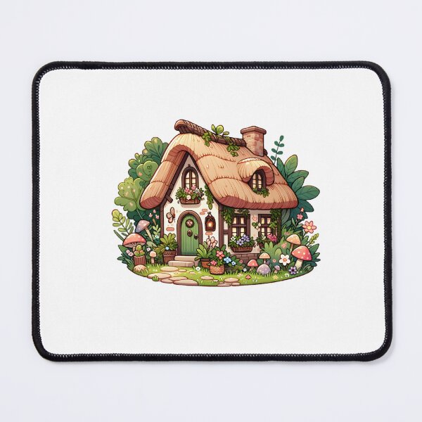 Item preview, Enchanted Cottage in a Whimsical Garden designed and sold by UmbrellaStudio1.