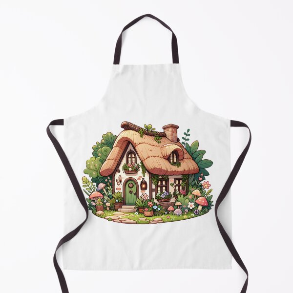 Item preview, Enchanted Cottage in a Whimsical Garden designed and sold by UmbrellaStudio1.