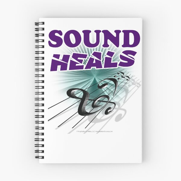 Item preview, Sound Heals with Staff & Notes - For Light Backgrounds designed and sold by The Imagination Source™.