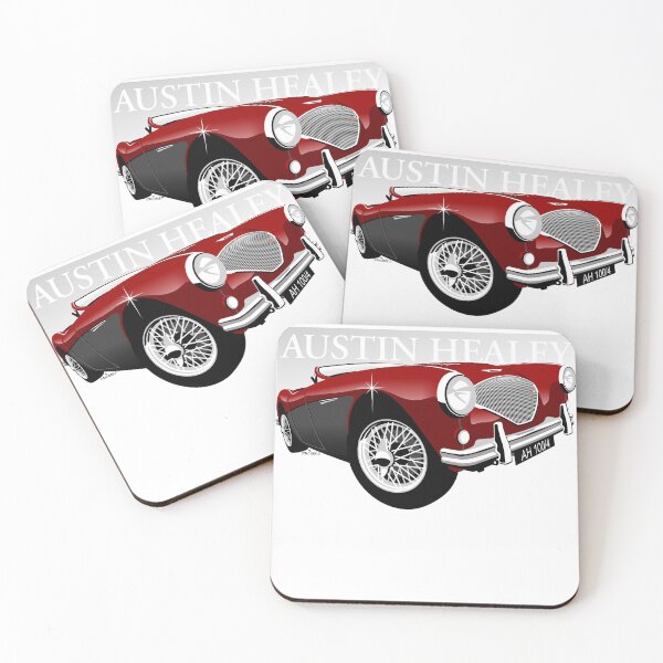 Item preview, Austin Healey 100/4 red / black designed and sold by car2oonz.