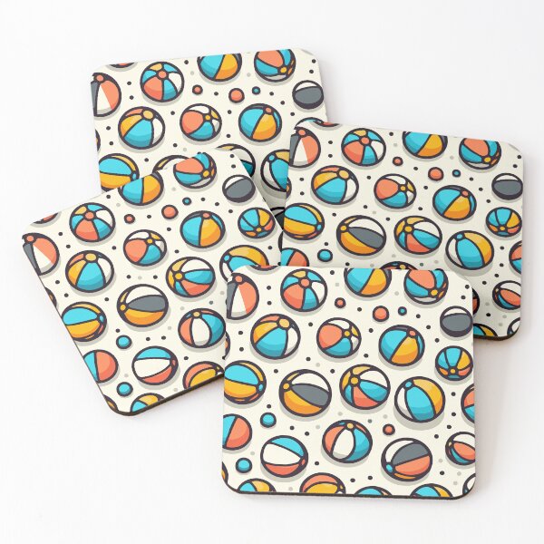 Item preview, Beach Balls Pattern designed and sold by ArtFactoryAI.