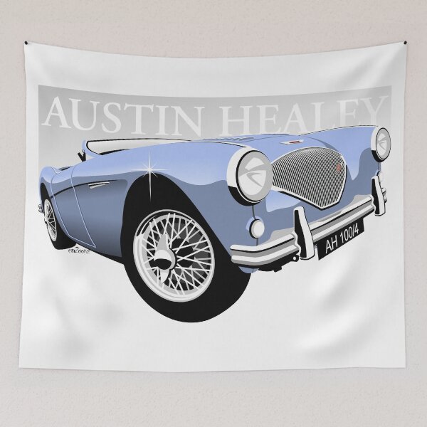 Item preview, Austin Healey 100/4 light blue designed and sold by car2oonz.