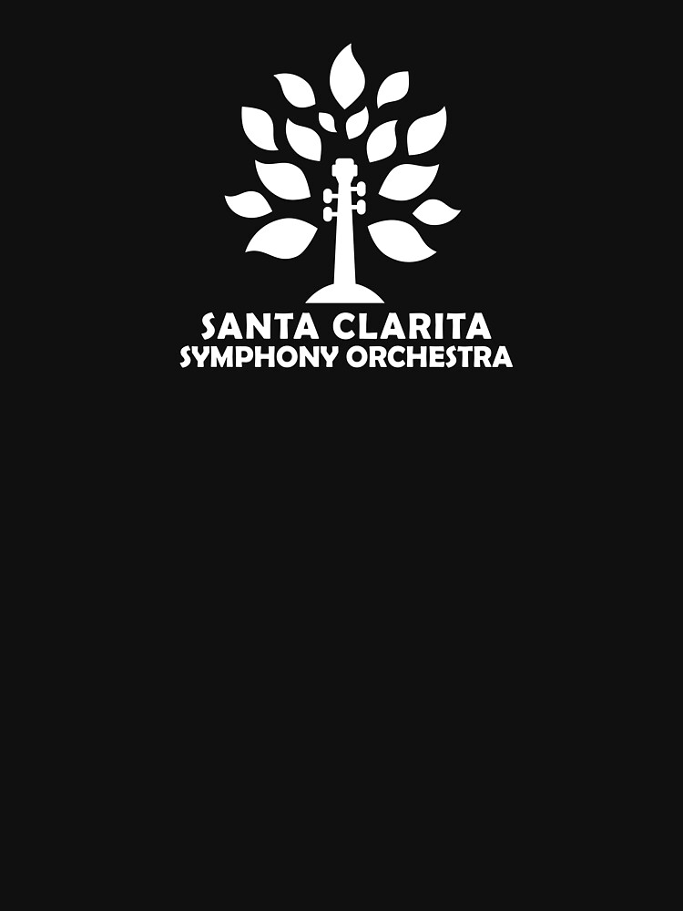 Thumbnail 7 of 7, Classic T-Shirt, Santa Clarita Symphony Orchestra - white logo designed and sold by scsorchestra.