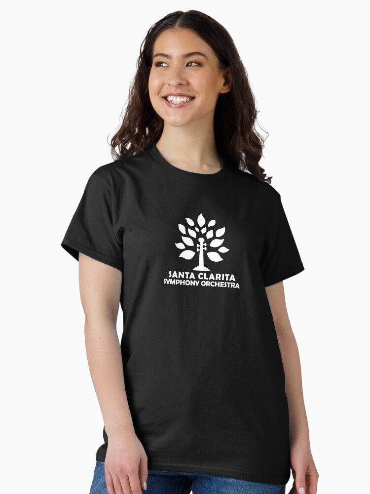 Thumbnail 1 of 7, Classic T-Shirt, Santa Clarita Symphony Orchestra - white logo designed and sold by scsorchestra.