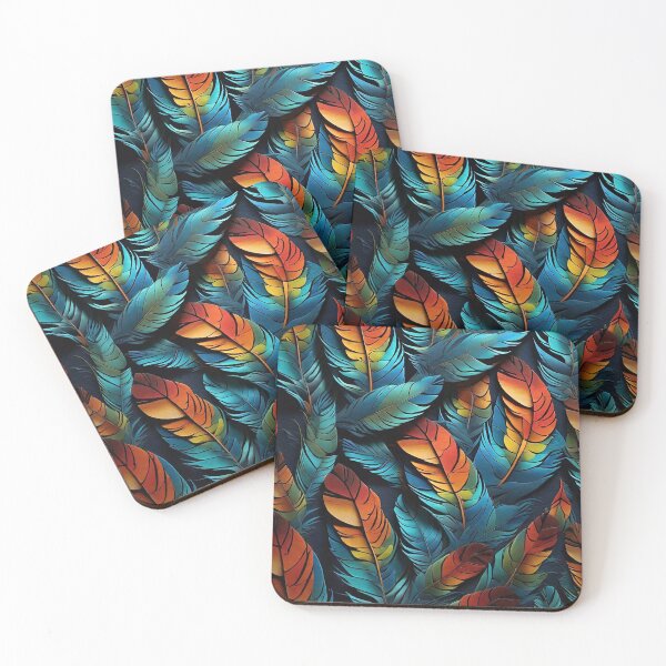 Item preview, 3d feathers multicolored Pattern street wear girl fashion designed and sold by Carlos Gudino.