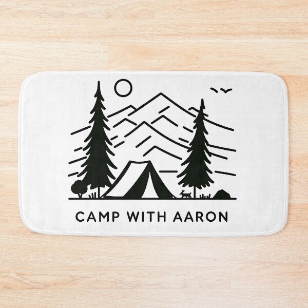 Item preview, Camp with Aaron Minimalist Line Art designed and sold by KNAA.
