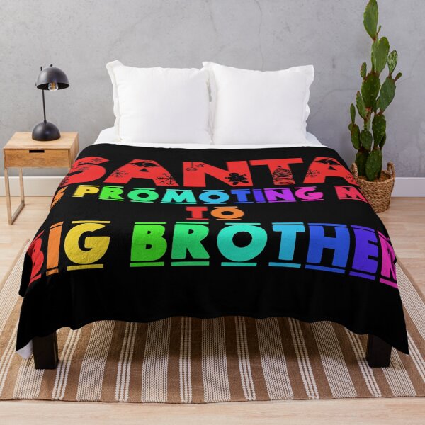 Item preview, Santa is Promoting Me to Big Brother - Baby Sibling Pregnancy Announcement (Multi-Color Text) 2 designed and sold by Spiprinto.