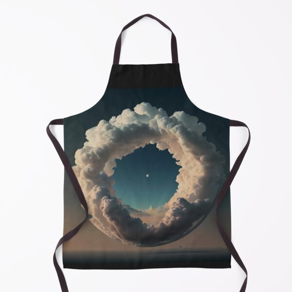 Item preview, A puffy cloud passing through a circle. designed and sold by Studio-DesignWw.