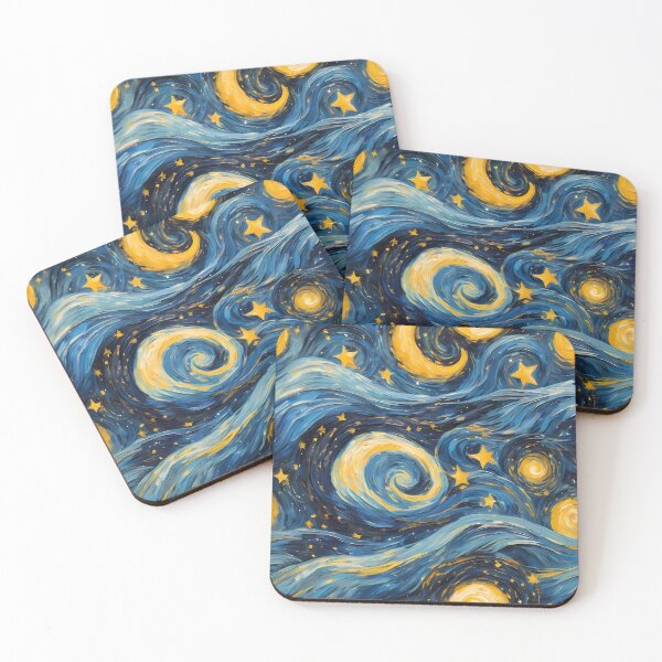 Item preview, Starry Night Sky Pattern – Celestial and Cute designed and sold by Kittyzens.