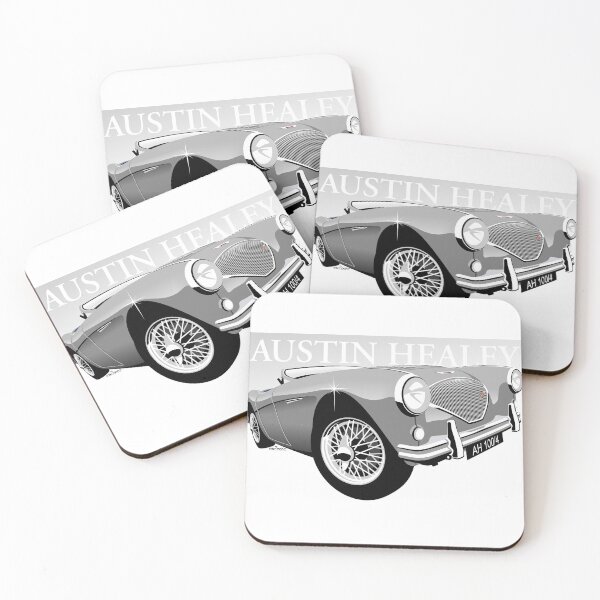 Item preview, Austin Healey 100/4 silver designed and sold by car2oonz.