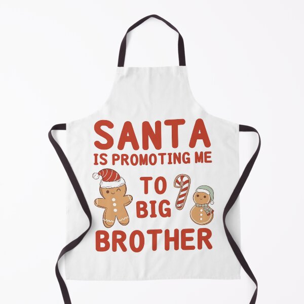 Item preview, Santa is Promoting Me to Big Brother - Baby Sibling Pregnancy Announcement (Red Text) 3 designed and sold by Spiprinto.
