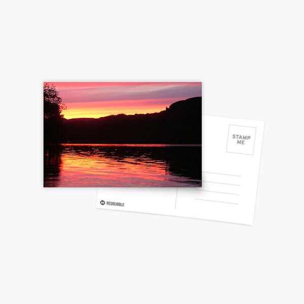 Sunset Coachhouseturn Loch Awe Postcard