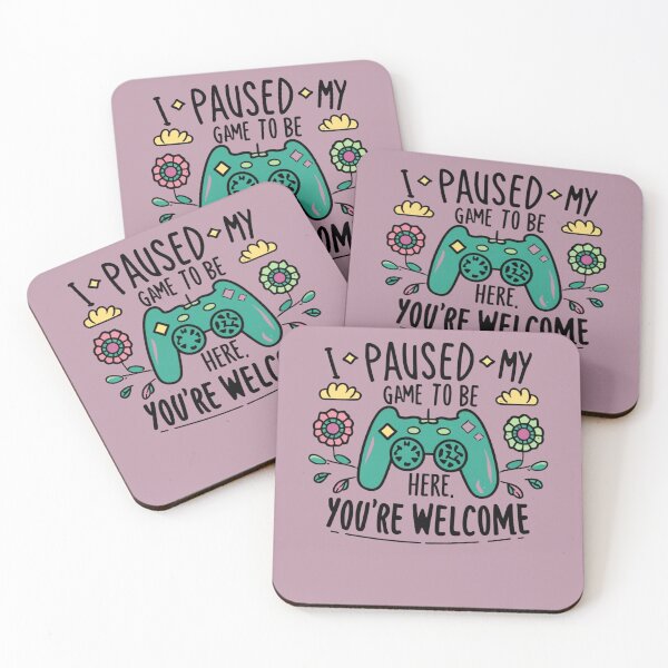 Artikelvorschau, Wenn ich mein Spiel pausiere, um hier zu sein, bist du für den Gaming-Humor herzlich willkommen! entworfen und verkauft von INK-Creations.