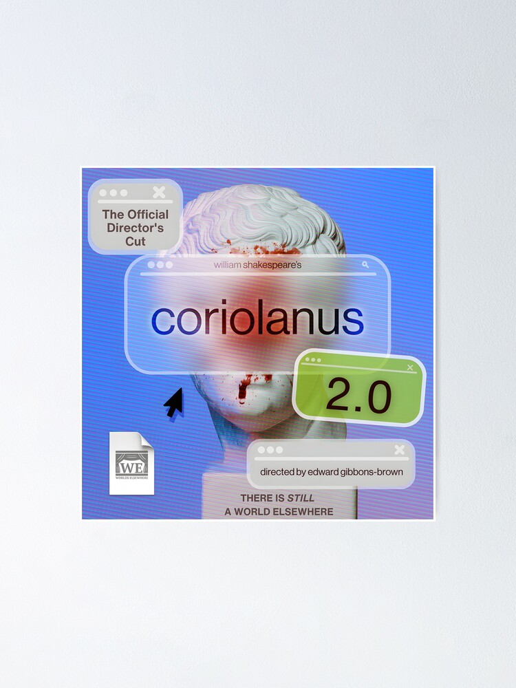 Thumbnail 1 of 3, Poster, Coriolanus 2.0 Poster (2023) designed and sold by WorldsElsewhere.