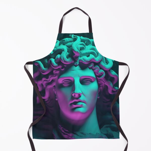 Item preview, Medusa's Neon Embrace: Vaporwave Vipers in Synthwave designed and sold by Mullet Monkey.