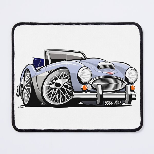 Item preview, Austin Healey 3000 Mk 3 caricature  blue / white designed and sold by car2oonz.