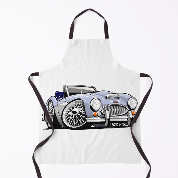 Item preview, Austin Healey 3000 Mk 3 caricature  blue / white designed and sold by car2oonz.