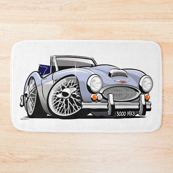 Item preview, Austin Healey 3000 Mk 3 caricature  blue / white designed and sold by car2oonz.