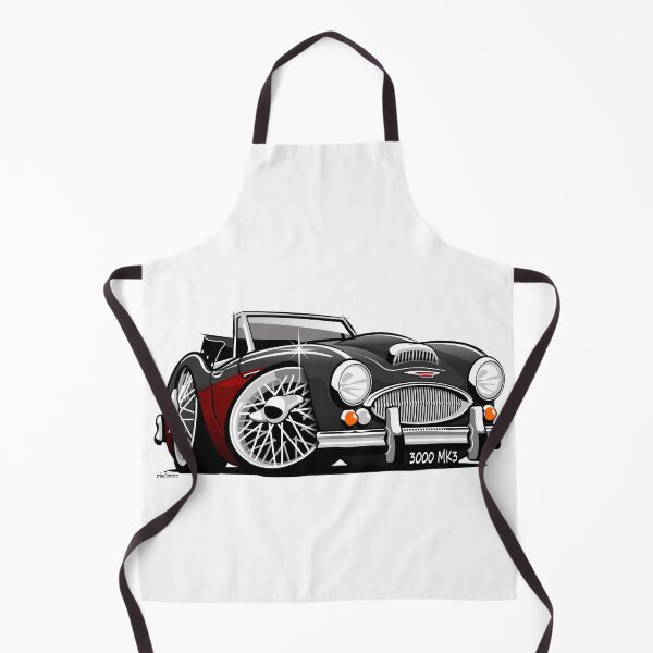 Item preview, Austin Healey 3000 Mk 3 caricature  black / red designed and sold by car2oonz.