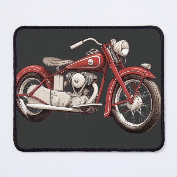Item preview, A Vintage Motorcycle Illustration designed and sold by GoodOldVintage.