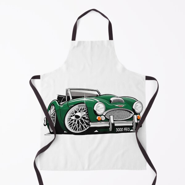 Item preview, Austin Healey 3000 Mk 3 caricature  green designed and sold by car2oonz.