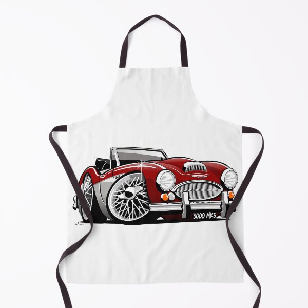 Item preview, Austin Healey 3000 Mk 3 caricature red / white designed and sold by car2oonz.