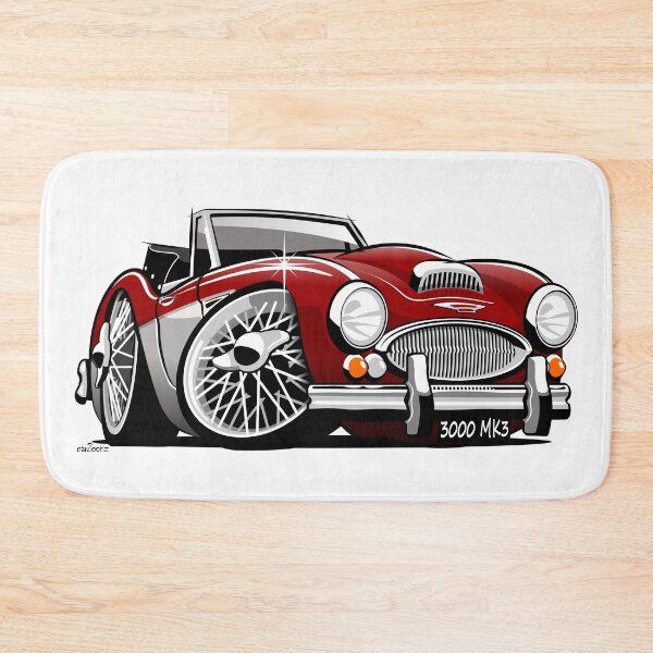 Item preview, Austin Healey 3000 Mk 3 caricature red / white designed and sold by car2oonz.