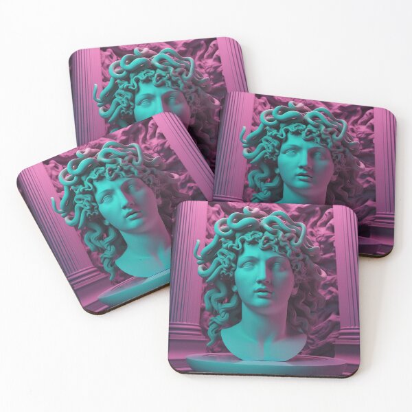 Item preview, Synthwave Gorgons: Neon Whispers of Medusan Magic designed and sold by Mullet Monkey.